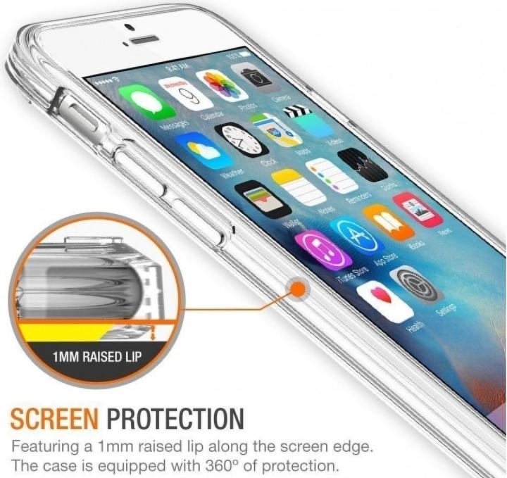 Produktbild Screenguard Apple iPhone 6S Plus Crystal Clear Anti-Shock Gummi Hülle (Apple iPhone 6s Plus)