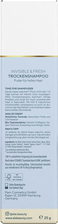 Image du produit Éla Natural Beauty Shampooing sec Cheveux clairs (Shampoing sec)