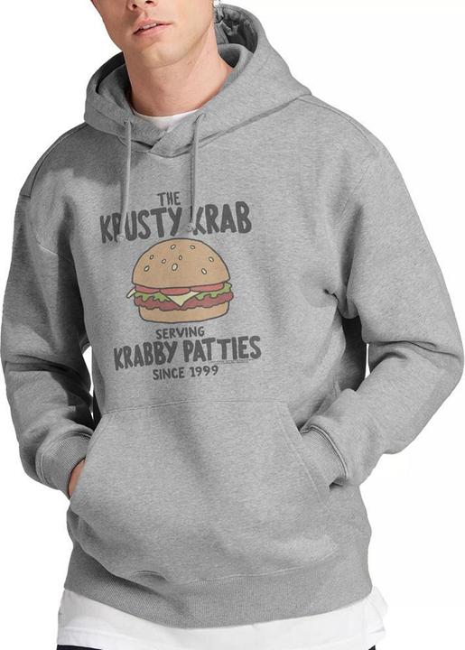 Immagine prodotto Spongebob Squarepants Krabby Patties Felpa con Cappuccio Uomo (M)