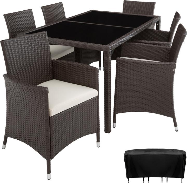 Image du produit tectake Salon de Jardin Lisbonne (150 cm)
