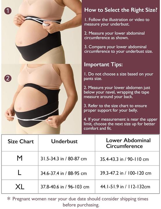 Immagine prodotto Momcozy Fascia per la pancia in gravidanza (XL)