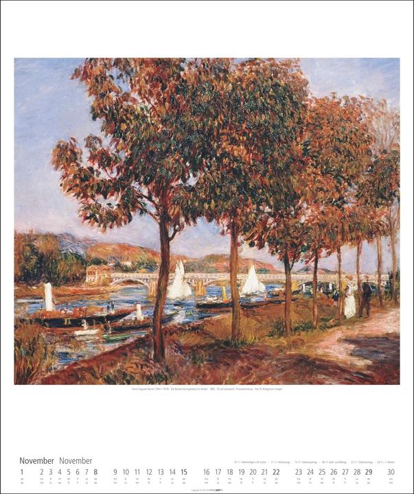 Produktbild Impressionismus Kalender 2026 (46 x 55 cm, Englisch, Deutsch)