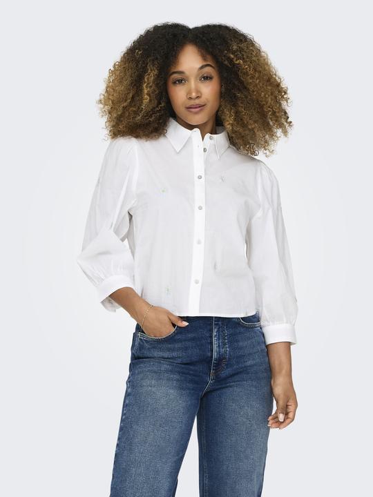 Immagine prodotto Only Colletto camicia Box fit Polsini con bottone Taglio manica voluminoso Camicia Camicia Camicia (XS)