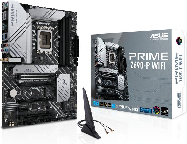 Image du produit ASUS Prime Z690-P Wifi (LGA 1700, Intel Z690 (DDR5), ATX)