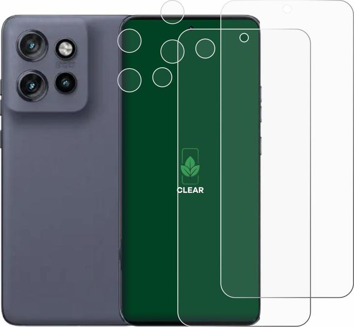 Produktbild ScreenLeaf Schutzfolie nachhaltiger Displayschutz Display Schutz Folie Klar Transparent (2 Stück, Motorola Edge 50 Neo)