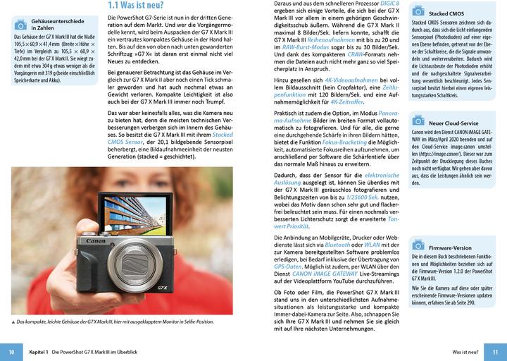 Actual product image Canon PowerShot G7X Mark III (German, Kyra Singer, Christian Singer, Christian Bildner, 2020)