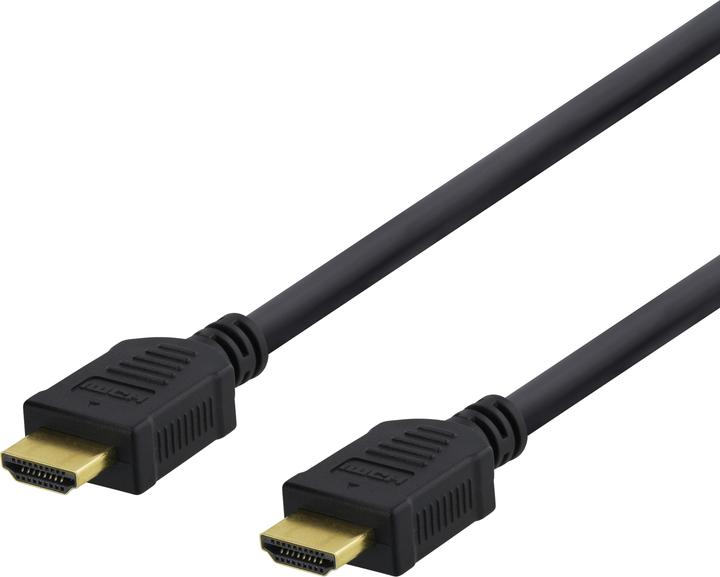 Produktbild Deltaco HDMI-1050D - HDMI med Ethernet - Kabel - Digital/Display/Video (5 m, HDMI)