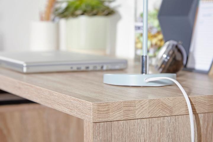 Produktbild FineBuy Jugend Schreibtisch Holz furniert Sonoma (120 x 53 x 76 cm)