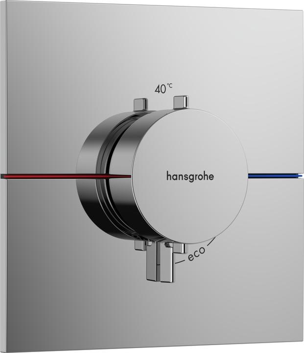 Produktbild hansgrohe ShowerSelect Comfort E Thermostat, Unterputz, 1 Verbraucher, eckige Rosette, 15574