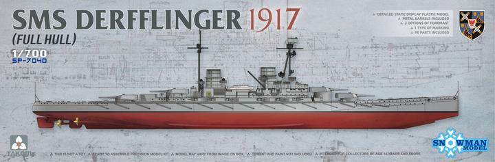 Produktbild Takom SMS Derfflinger 1917(Full Hull) w/metal barrels 8pcs