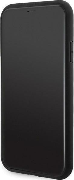 Actual product image Guess GUHMN61G4GFRK iPhone 11 6.1" / Xr czarny/black hardcase 4G Collection Leather Metal Logo MagSa (Apple iPhone XR, Apple iPhone 11)