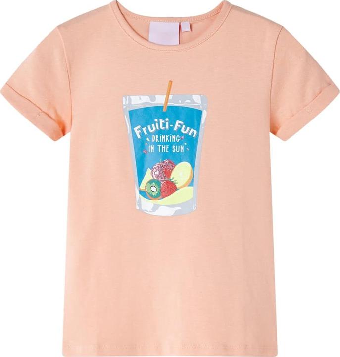 Produktbild VidaXL Kinder-T-Shirt Hellorange 92,Material: 95 % Baumwolle. 5 (92)