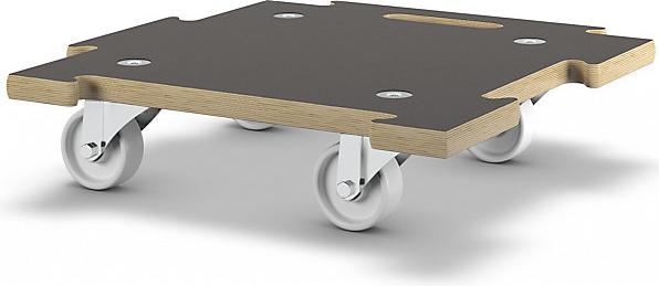 Actual product image Wagner System CONNECT transport dolly with MaxiGRIP, GH 1393, LxW 390 x 390 mm, max. load 200 (200 kg)