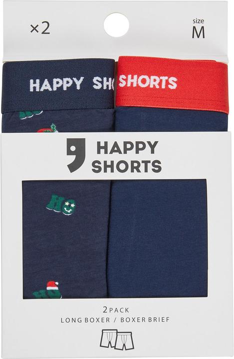 Immagine prodotto Happy shorts Boxer lunghi XMAS (XL, Confezione da 2)