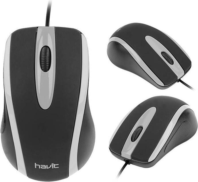 Produktbild Havit MS753 universal mouse (black&grey) (Kabelgebunden)