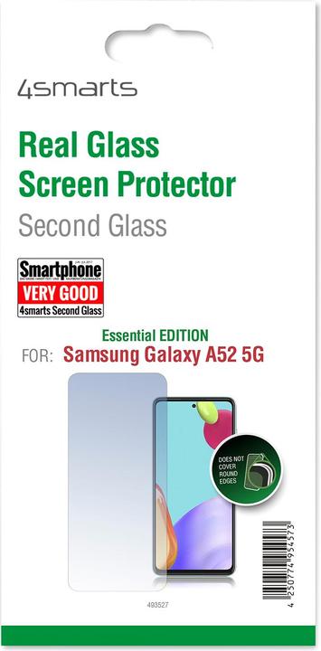 Actual product image 4smarts Second Glass Essential (1 Piece, Samsung Galaxy A52 5G, Samsung Galaxy A52, Samsung Galaxy A52s 5G)