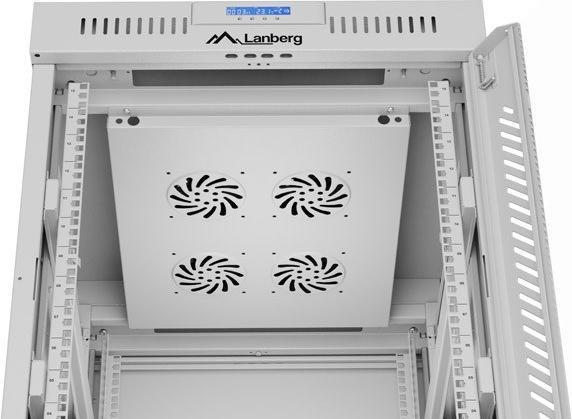 Immagine prodotto Lanberg Armadio rack 15U 600x800 in vetro (10.86 HE, Rack da 19 pollici)