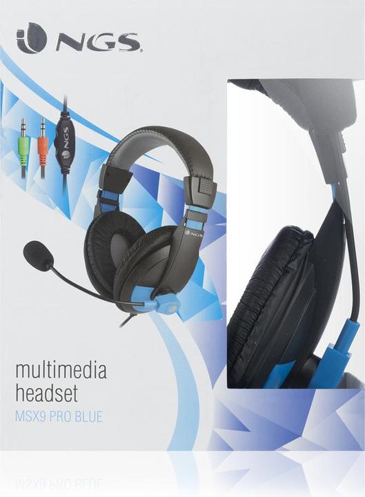 Actual product image NGS MSX9 Pro Headphones Wired Headband Calls/Music Black (ANC, Cable)