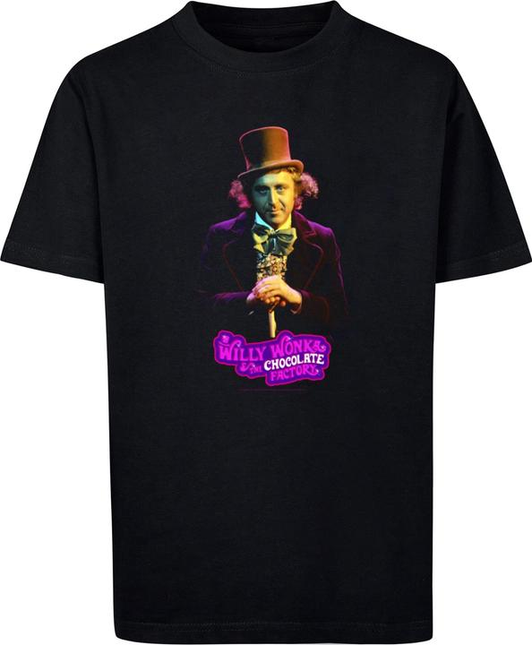 Immagine prodotto Absolute Cult Maglietta Willy Wonka e la Fabbrica di Cioccolato per bambini - Dark Pose Basic - 135947 (134, 140)