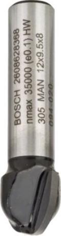 Produktbild Bosch Professional Zubehör Hohlkehlfräser, 8 mm, R1 4 mm, D 8 mm, L 9,2 mm, G 40 mm