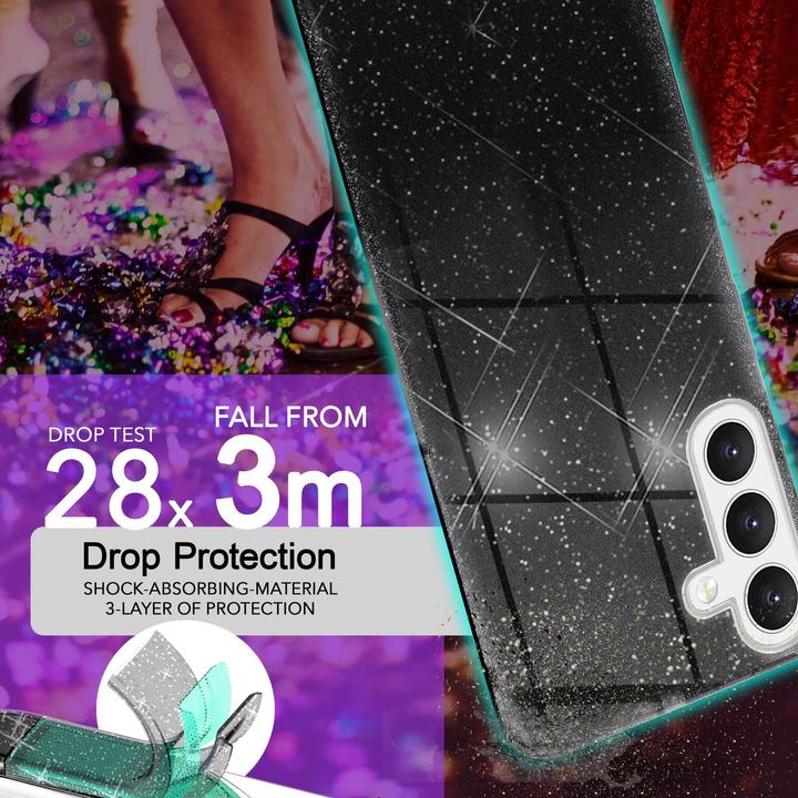 Immagine prodotto Nalia Copertina ibrida glitterata (Samsung Galaxy S24)