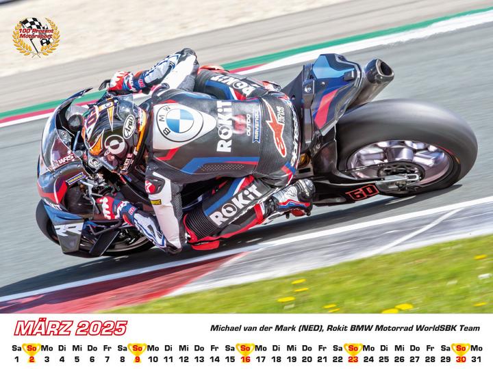 Produktbild Superbike WM Kalender 2025 (Harter Einband, Deutsch)