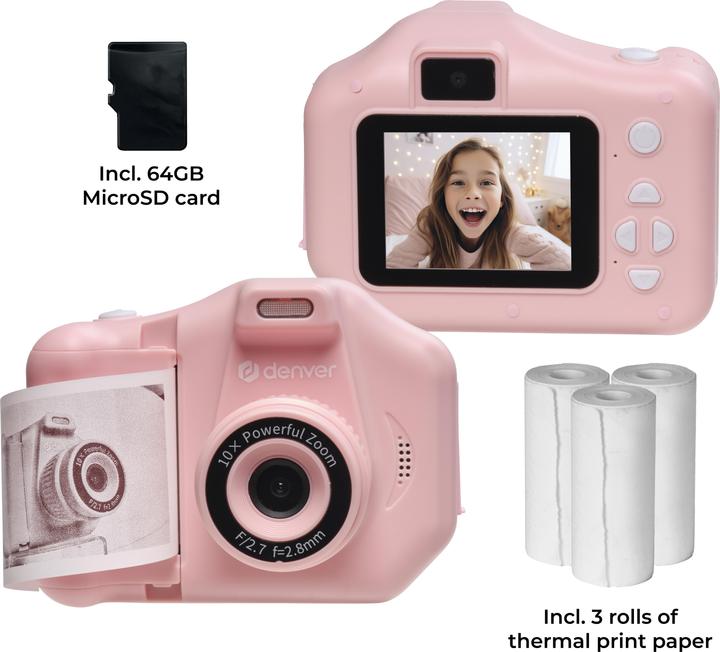 Actual product image Denver KPC-1370 Kids Camera with Printer
