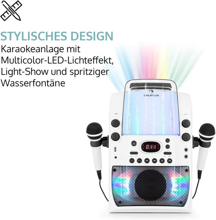 Image du produit Auna Système karaoké Blanc-Gris