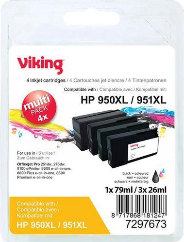 Productafbeelding Office Depot inktcartridge compatibel HP 950XL, 951XL C2P43AE (M, Y, BK, C)