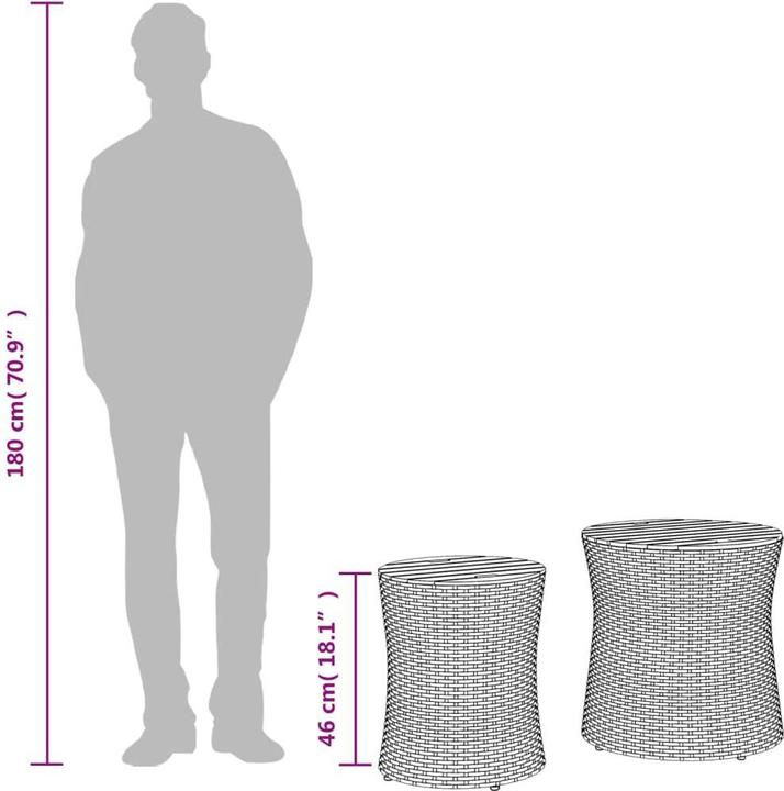 Produktbild VidaXL Garten-Beistelltische