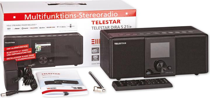 Actual product image Telestar Dira S 21i + (DAB+, VHF, FM, Web radio, Wi-Fi, Bluetooth)