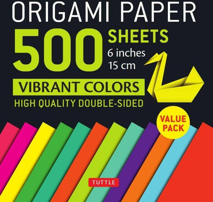 Produktbild Origami Paper 500 Sheets Vibrant Colors 6 in (500 x)