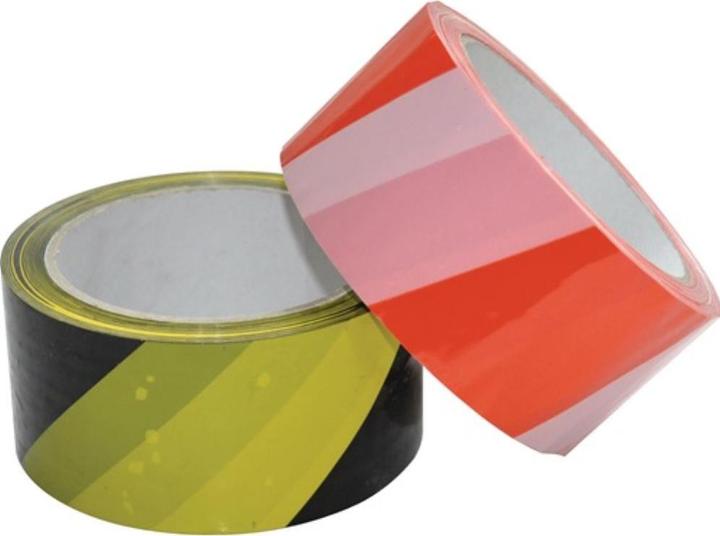 Actual product image Multicoll Adhesive tape imprint without width 50 mm length 66 m red / white (50 mm)