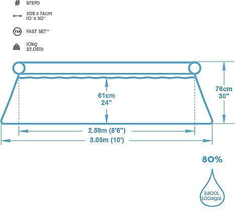 Actual product image Bestway Fast Set (305 x 76 cm)