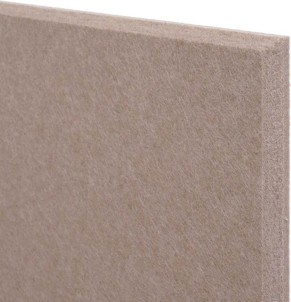 Actual product image Mendler Set of 6 acoustic wall panels HWC-L52, sound-absorbing 1sqm area 60x30cm, light brown (60 x 30 x 0.9 cm)
