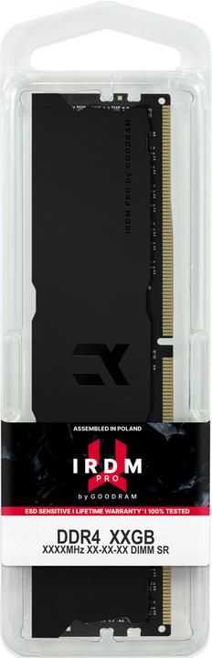 Actual product image Goodram IRDM PRO memory module GB DDR4 (2 x 8GB, 3600 MHz, DDR4-RAM, U-DIMM)