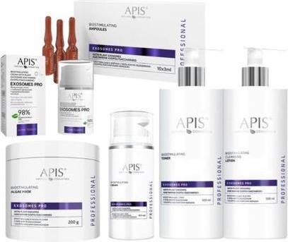 NoName Apis Professional Exosomes Pro Crema Viso Tonico Latte Fiale o Maschera alle Alghe (Set per la cura del viso)