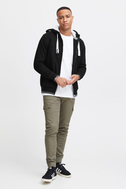 Actual product image Solid BenjaminZip Pile Men's Zip Up Sweater Zipper Jacket With Teddy Fleece With Hood With Teddy Fur (S)