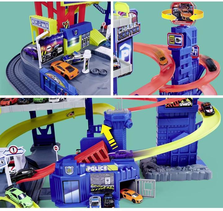 Immagine prodotto Majorette Super Chase Center+5 veicoli