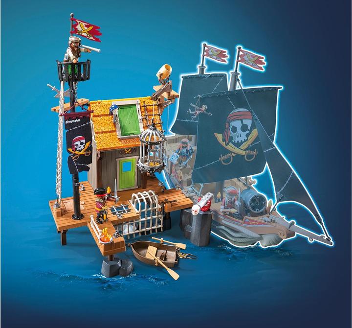 Image du produit Playmobil Port pirate avec prison pour corsaires (71792, Playmobil Pirates)