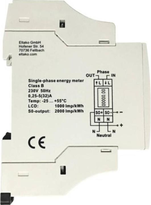 Image du produit Eltako Compteur de courant alternatif non étalonné