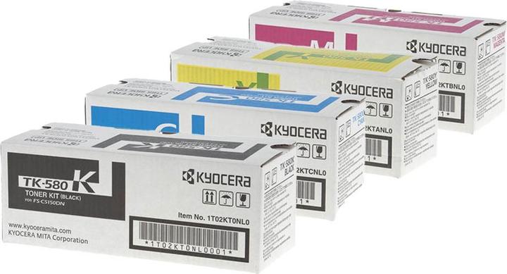 Produktbild Kyocera Original TK-580 SET Set mit allen vier Farben (M, Y, BK, C)