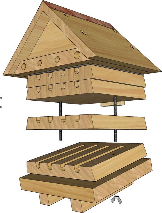 Produktbild Wildlife World Insektenhotel Solitärbienen-Hotel, Tierart: Insekten (Wildbienen)