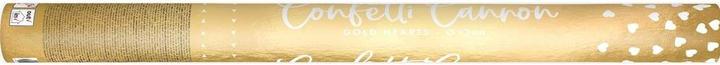 Produktbild Partydeco Konfettikanone - 60cm - Gold Herzen