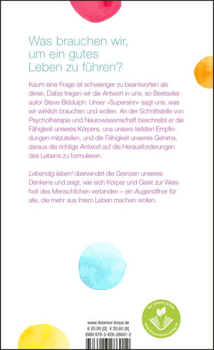 Produktbild Lebendig leben! (Deutsch, Steve Biddulph, 2021)