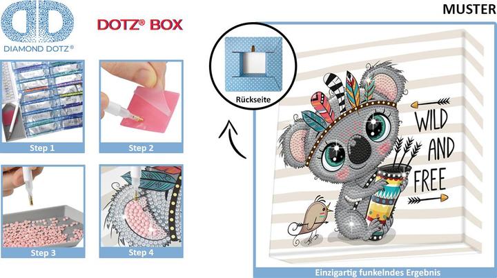 Actual product image Diamond Dotz DOTZ BOX® Original Diamond Painting Set Peppa Pig "Happy Days", creative set with glittering diamond