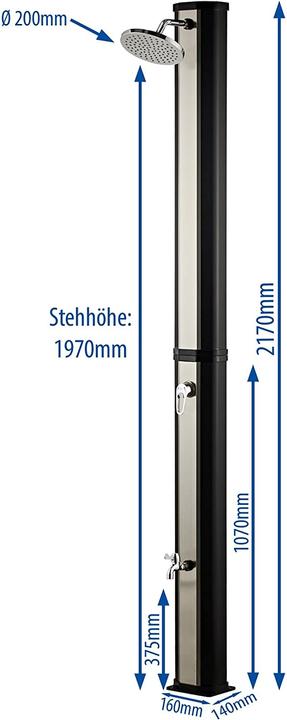 Produktbild Dirks-traumbad Solardusche 35L mit Wasserhahn