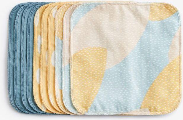 Actual product image ImseVimse Washable Wipes - 10 pcs Blue Sprinkle (22.50 cm, 22.50 cm)