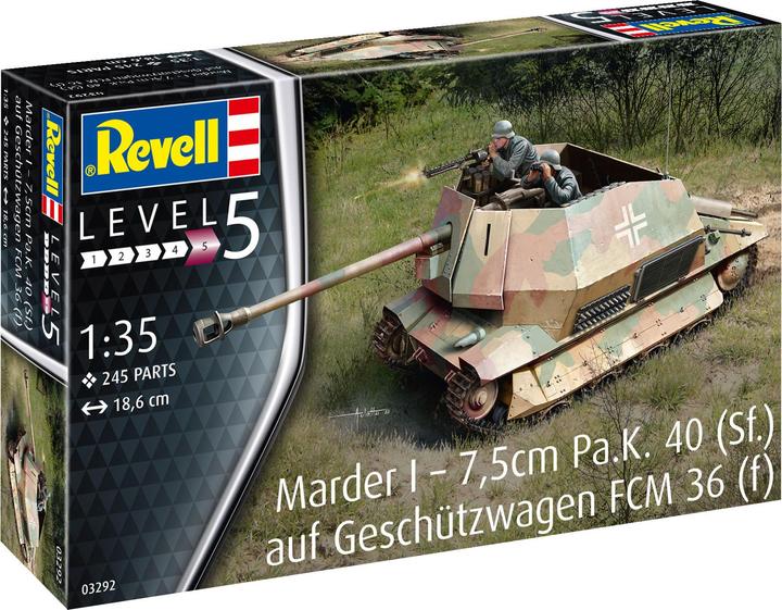 Actual product image Revell Marder I on FCM 36 base