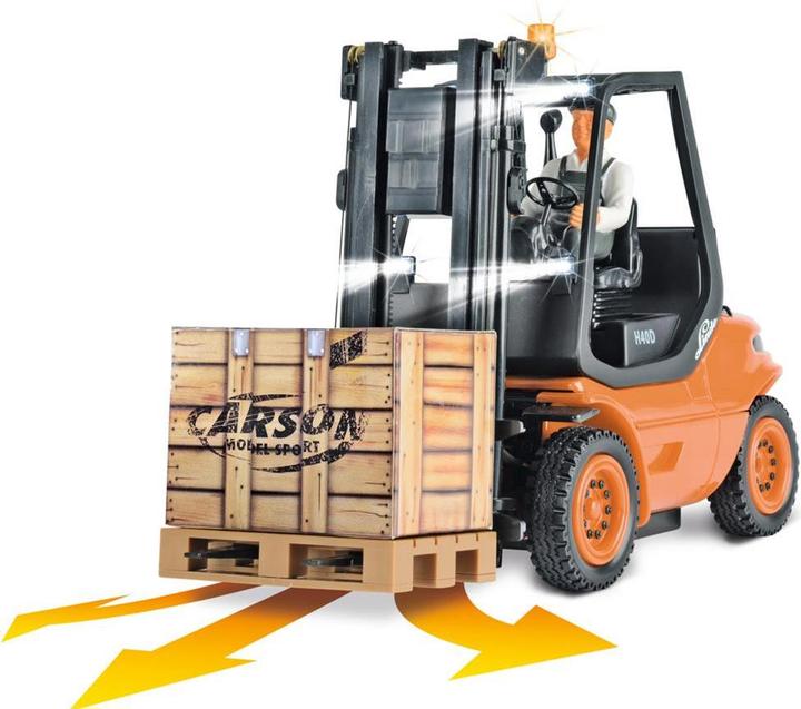 Produktbild Carson RC Funktionsmodell 1:14 Gabelstap.Linde 2.4G 100%RTR orange (RTR Ready-to-Run)
